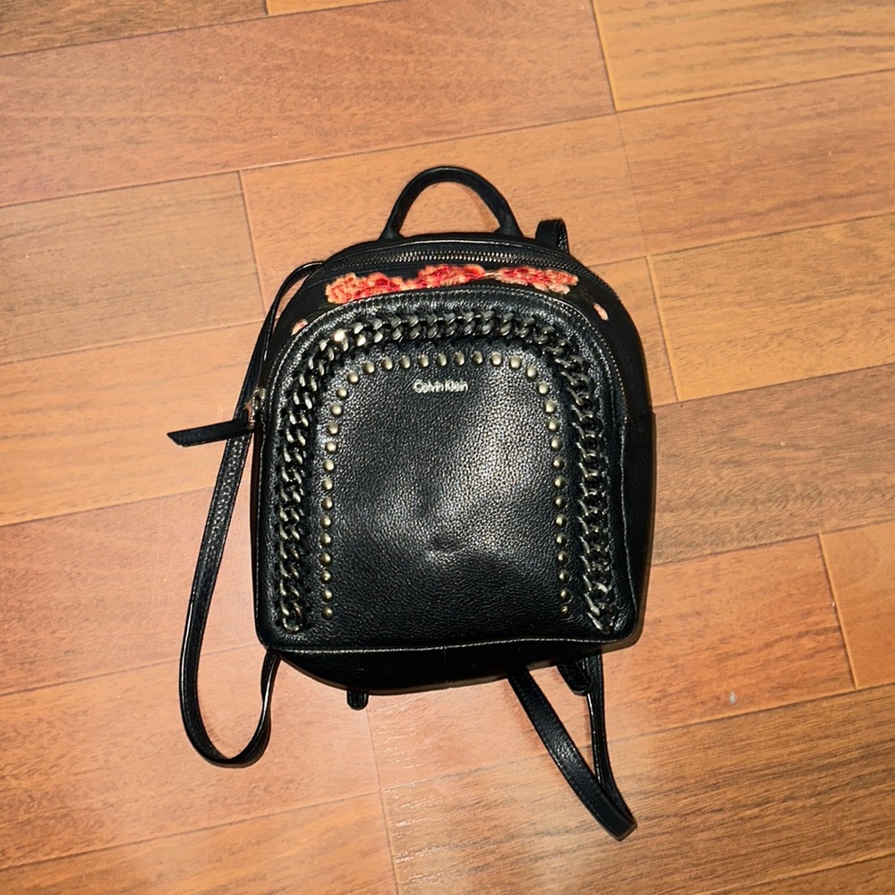 Calvin Klein black small backpack